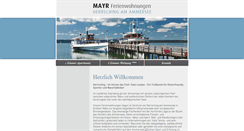 Desktop Screenshot of mayr-ferienwohnungen.de