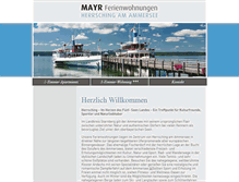 Tablet Screenshot of mayr-ferienwohnungen.de